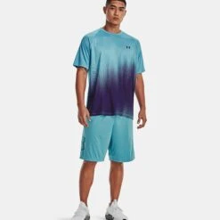 Under Armour Men's UA Tech™ Fade T-Shirt Glacier Blue / Sonar Blue - Tall -Guin Sales Store 1377053433 3