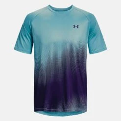 Under Armour Men's UA Tech™ Fade T-Shirt Glacier Blue / Sonar Blue - Tall -Guin Sales Store 1377053433 5