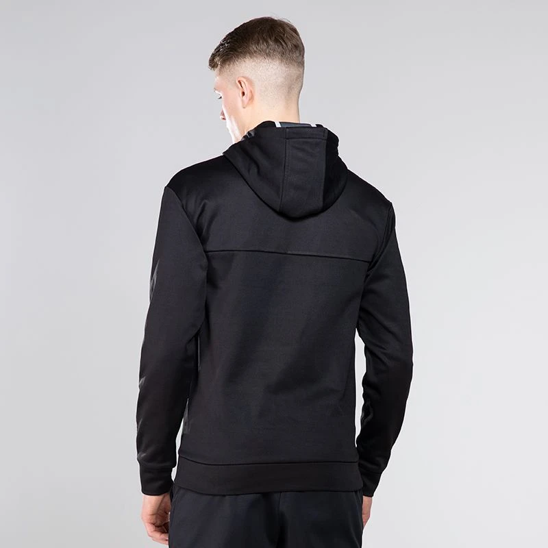 Men's Zack Fleece Pullover Hoodie Black / Dark Grey / Silver 4 Men's Zack Fleece Pullover Hoodie Black / Dark Grey / Silver - Image 2