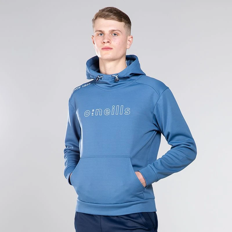 Men's Zack Fleece Pullover Hoodie Blue / Marine / Silver 3 Men's Zack Fleece Pullover Hoodie Blue / Marine / Silver