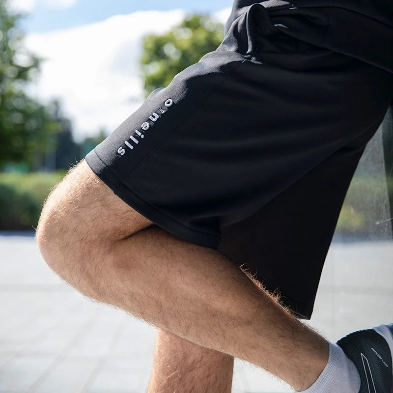 Men's Nathan Technical Fleece Shorts Black / Silver 4 Men's Nathan Technical Fleece Shorts Black / Silver - Image 2