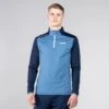 Men's Zack Brushed Half Zip Top Blue / Marine 1 Men's Zack Brushed Half Zip Top Blue / Marine -Guin Sales Store 4t5a0895