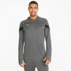 Puma Men's Training 1/4 Zip Top Smoked Pearl / Black / Silver -Guin Sales Store 657375 13 mod01