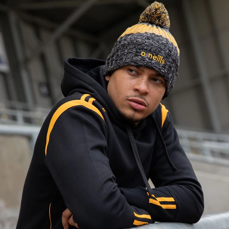 Men's Loxton Hooded Top Black / Amber 4 Men's Loxton Hooded Top Black / Amber - Image 2