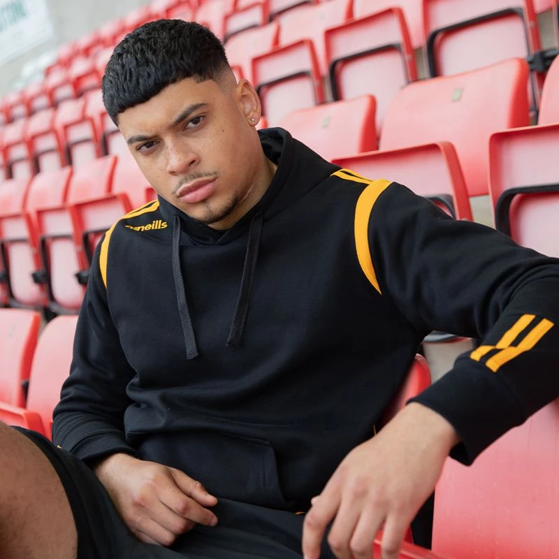 Men's Loxton Hooded Top Black / Amber 3 Men's Loxton Hooded Top Black / Amber