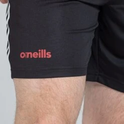 Men's Dolmen Training Shorts Black / Red / White -Guin Sales Store am3a0066