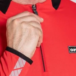 Men's Cody Half Zip Midlayer Top Red / Black / Grey -Guin Sales Store am3a0096 1