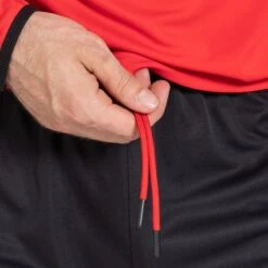 Men's Cody Training Shorts Black / Red / Grey -Guin Sales Store am3a0102