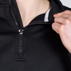 Men's Zack Half Zip Top Black / Silver -Guin Sales Store am3a0304