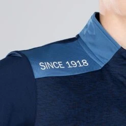 Men's Zack Brushed Half Zip Top Marine / Blue -Guin Sales Store am3a0334