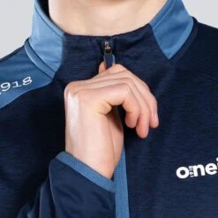 Men's Zack Brushed Half Zip Top Marine / Blue -Guin Sales Store am3a0336