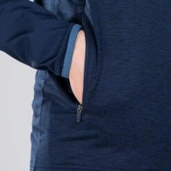 Men's Zack Brushed Half Zip Top Marine / Blue -Guin Sales Store am3a0337