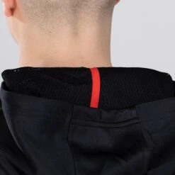 Men's Cody Hybrid Pullover Hoodie Black / Red / Grey -Guin Sales Store am3a0414