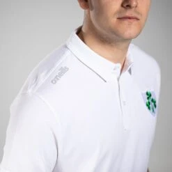 Men's Ireland Shamrock Pima Cotton Polo Shirt White 11 Men's Ireland Shamrock Pima Cotton Polo Shirt White -Guin Sales Store am3a1738 1