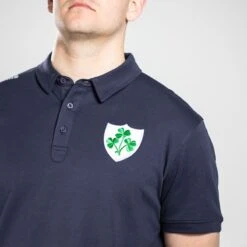 Men's Ireland Shamrock Pima Cotton Polo Shirt Marine -Guin Sales Store am3a1769