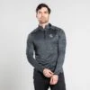 Men's Pluto Half Zip Midlayer Black / Silver -Guin Sales Store am3a3732