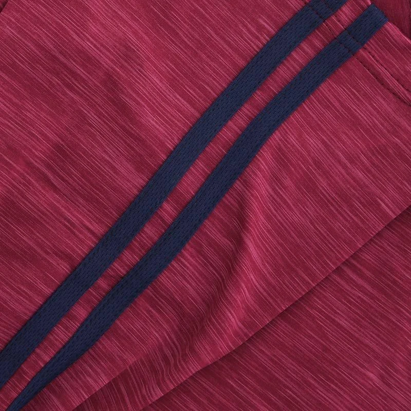 Men's Auckland Brushed Half Zip Top Maroon / Marine 6 Men's Auckland Brushed Half Zip Top Maroon / Marine - Image 4