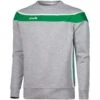 Men's Auckland Fleece Crew Neck Sweatshirt Grey / Green / White 2 Men's Auckland Fleece Crew Neck Sweatshirt Grey / Green / White -Guin Sales Store auckland crew neck medium grey emer wht 1