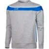 Men's Auckland Fleece Crew Neck Sweatshirt Grey / Royal / White