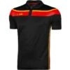 Men's Auckland Polo Shirt Black / Red / Amber -Guin Sales Store auckland k20 polo blk red amb 1