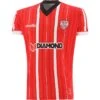 Derry City FC Tight Fit Home Jersey -Guin Sales Store derry city fc home tf jersey red shadow blk wht 1