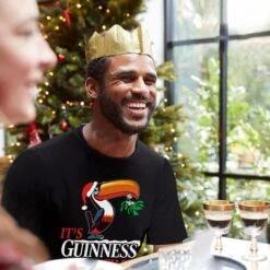 Guinness Men's Christmas Toucan T-Shirt Black -Guin Sales Store g1315 03 1