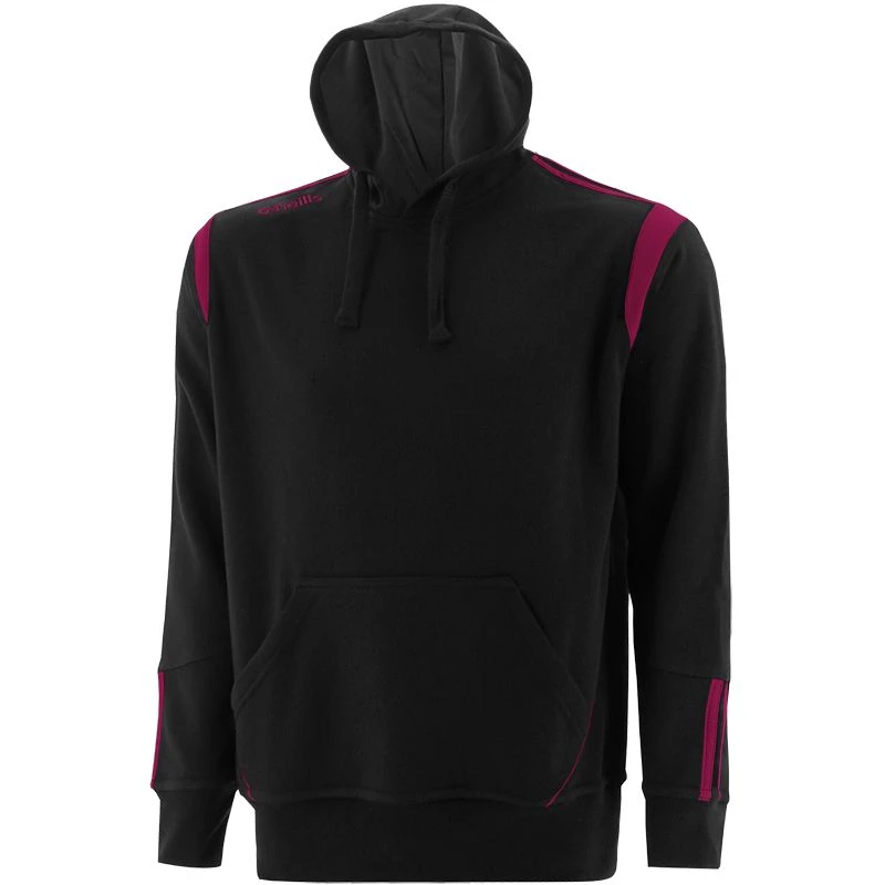 Men's Loxton Hooded Top Black / Maroon 3 Men's Loxton Hooded Top Black / Maroon