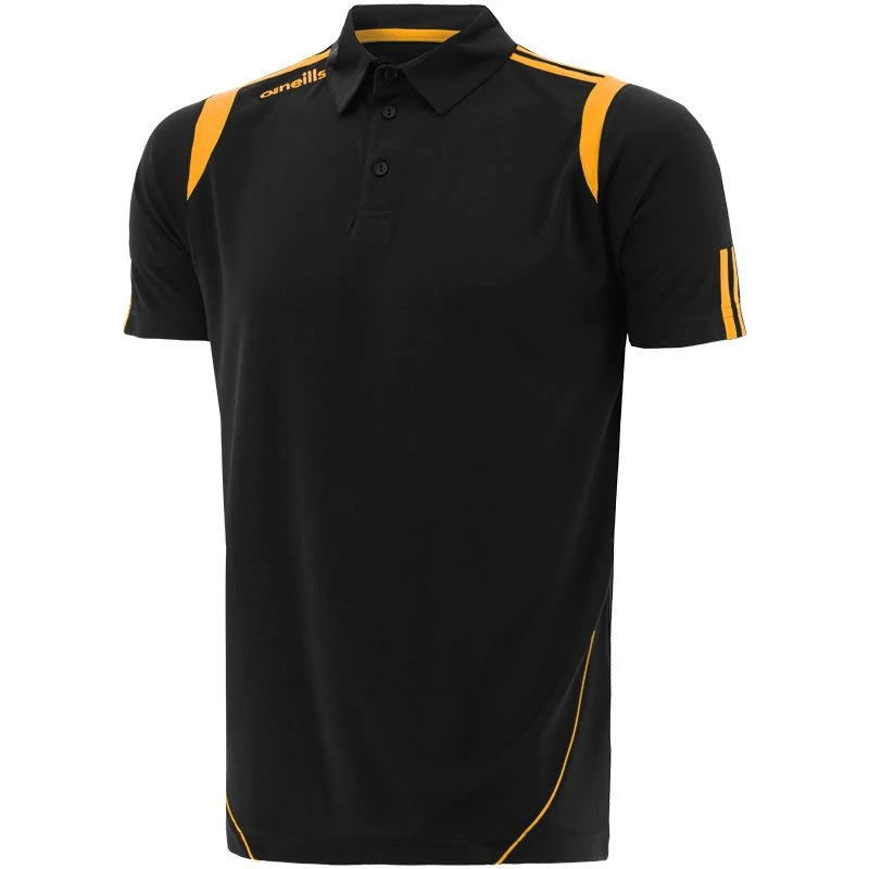 Men's Loxton Polo Shirt Black / Amber 3 Men's Loxton Polo Shirt Black / Amber