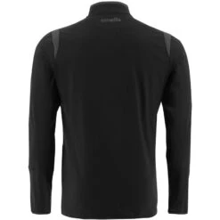 Men's Loxton Brushed Half Zip Top Black / Grey -Guin Sales Store loxton 122 hz br top blk gun 2 1