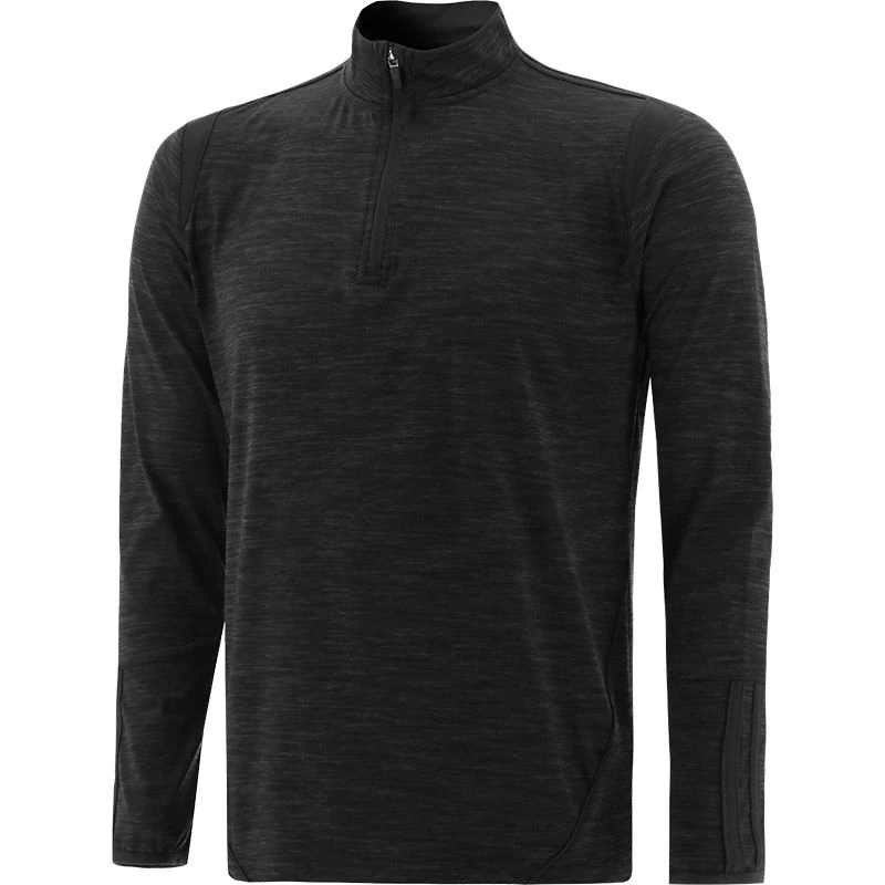 Men's Loxton Brushed Half Zip Top Mel Black 3 Men's Loxton Brushed Half Zip Top Mel Black