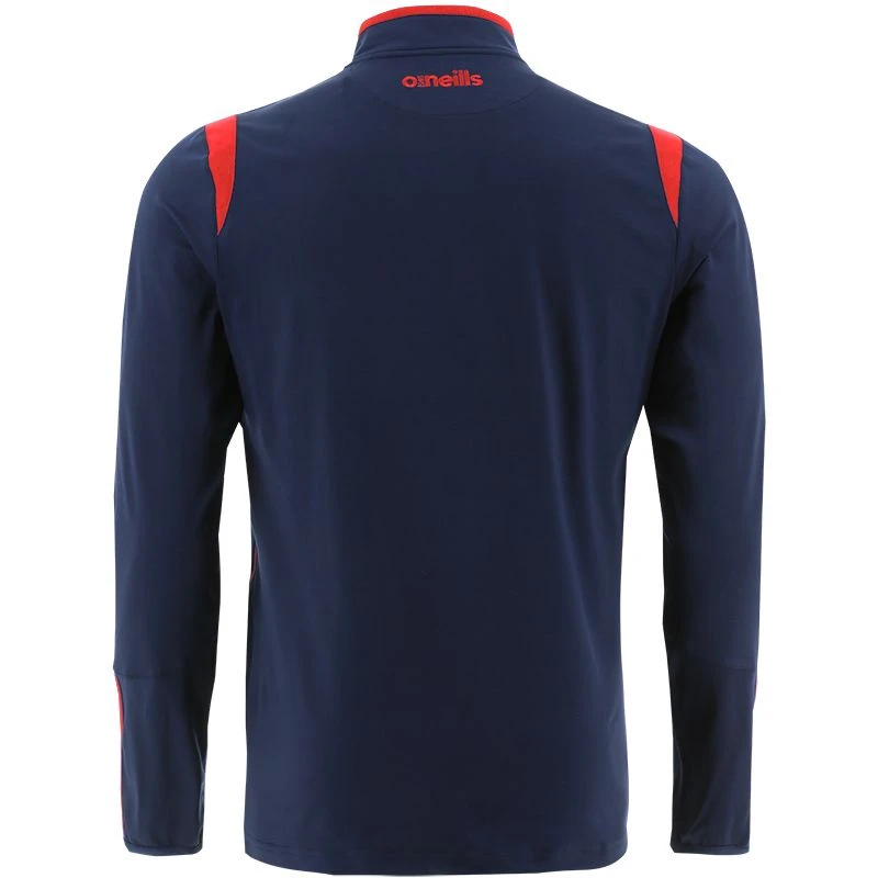 Men's Loxton Brushed Half Zip Top Marine / Red 4 Men's Loxton Brushed Half Zip Top Marine / Red - Image 2