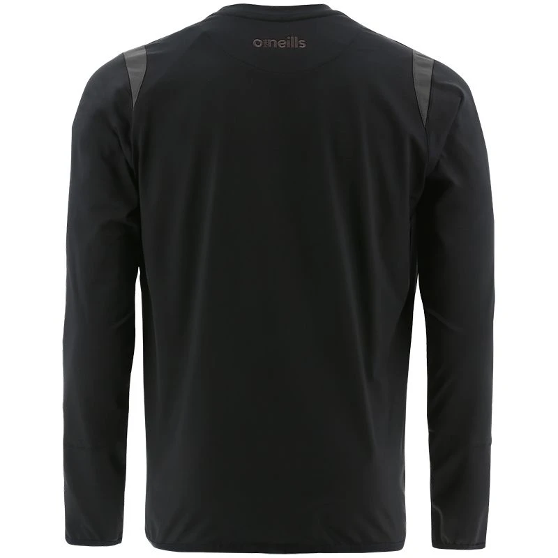 Men's Loxton Brushed Crew Neck Top Black / Grey 4 Men's Loxton Brushed Crew Neck Top Black / Grey - Image 2