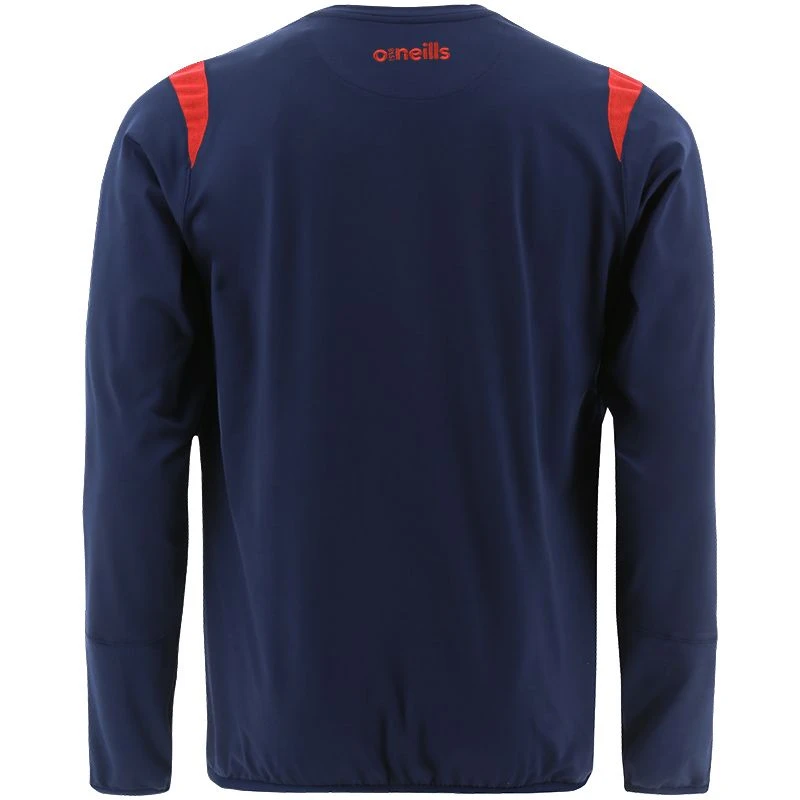 Men's Loxton Brushed Crew Neck Top Marine / Red 4 Men's Loxton Brushed Crew Neck Top Marine / Red - Image 2
