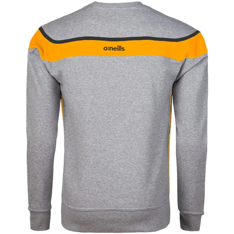 Men's Auckland Fleece Crew Neck Sweatshirt Grey / Amber / Black 4 Men's Auckland Fleece Crew Neck Sweatshirt Grey / Amber / Black - Image 2