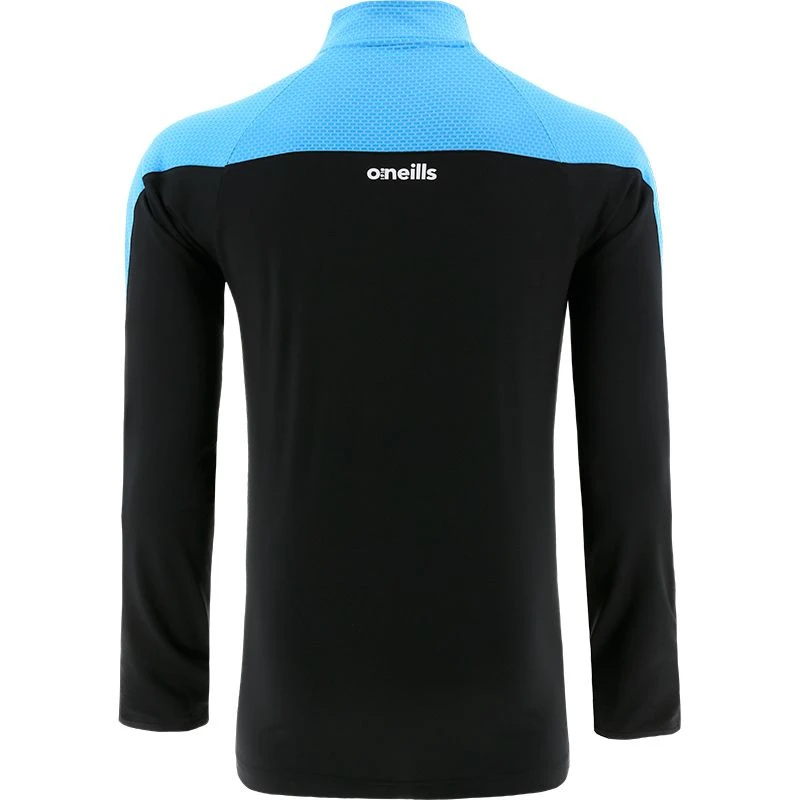 Men's Nevada Brushed Half Zip Top Black / Sky / White 4 Men's Nevada Brushed Half Zip Top Black / Sky / White - Image 2