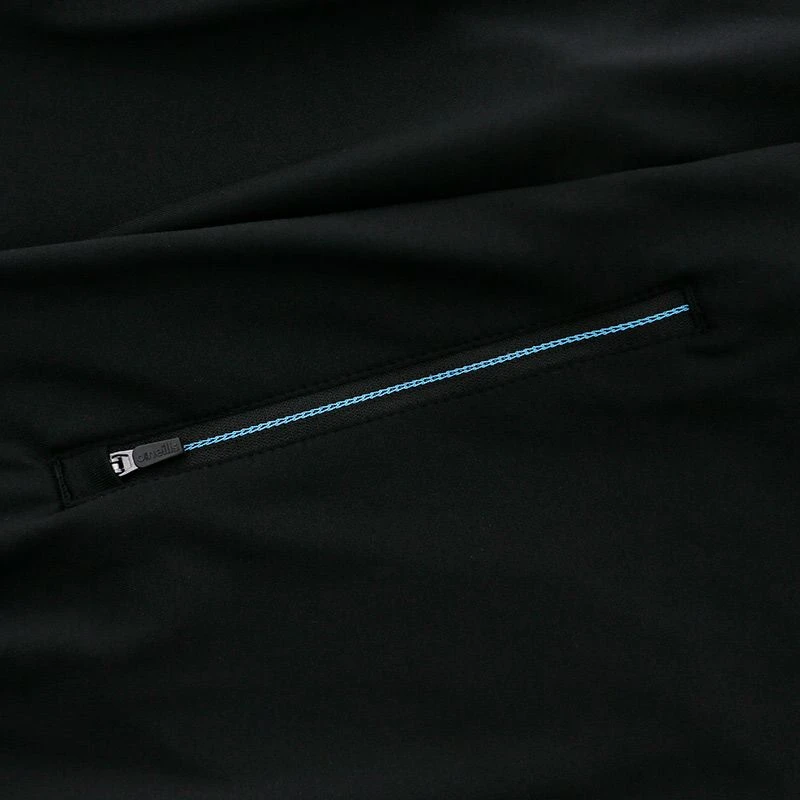 Men's Nevada Brushed Half Zip Top Black / Sky / White 6 Men's Nevada Brushed Half Zip Top Black / Sky / White - Image 4