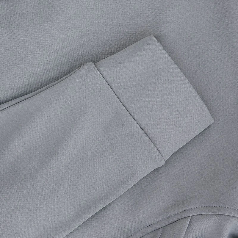 Men's Niall Overhead Fleece Hoodie Grey 7 Men's Niall Overhead Fleece Hoodie Grey - Image 5