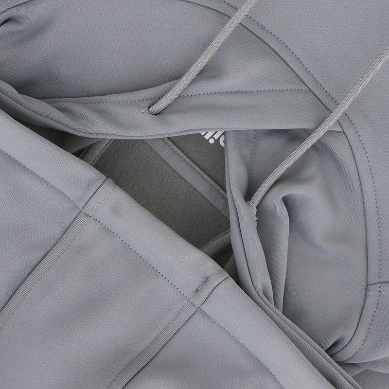 Men's Niall Overhead Fleece Hoodie Grey 8 Men's Niall Overhead Fleece Hoodie Grey - Image 6