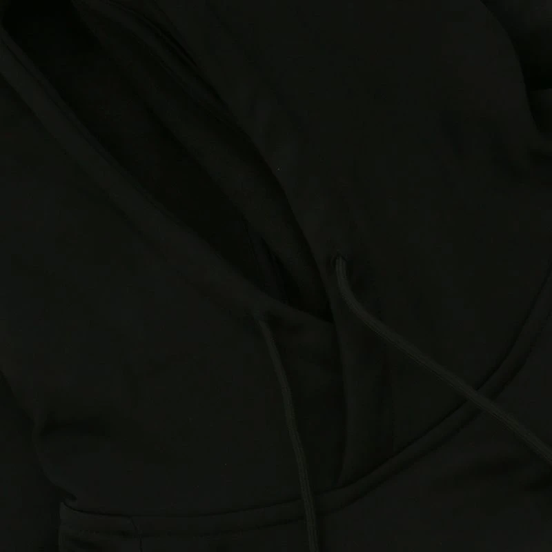 Men's Niall Overhead Fleece Hoodie Black 9 Men's Niall Overhead Fleece Hoodie Black - Image 7