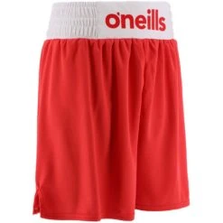 Men's Knockout Boxing Shorts Red / White