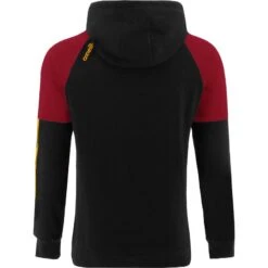 Men's Oslo Fleece Pullover Hoodie Black / Maroon / Amber -Guin Sales Store oslo 011 2 gen bkmram adlt p2 1