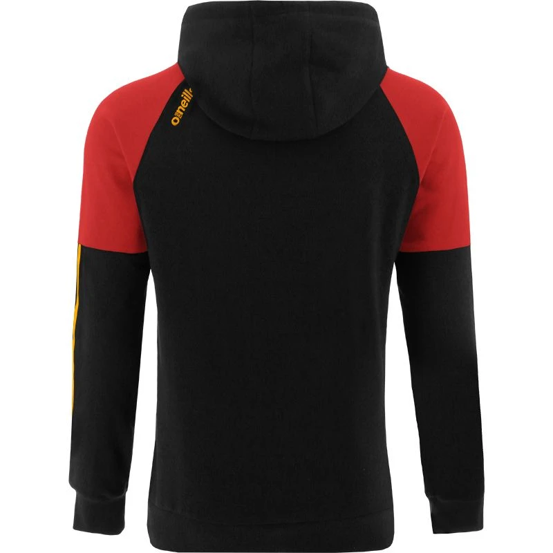 Men's Oslo Fleece Pullover Hoodie Black / Red / Amber 4 Men's Oslo Fleece Pullover Hoodie Black / Red / Amber - Image 2