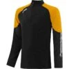 Men's Oslo Brushed Half Zip Top Black / Amber / White -Guin Sales Store oslo 184 2 gen bkamwh adlt p1