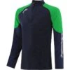 Men's Oslo Brushed Half Zip Top Marine / Green / White -Guin Sales Store oslo 184 2 gen megnwh adlt p1