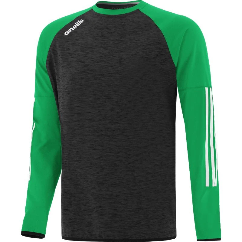 Men's Osprey Brushed Crew Neck Sweatshirt Black / Green / White 3 Men's Osprey Brushed Crew Neck Sweatshirt Black / Green / White