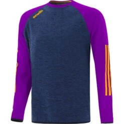 Men's Osprey Brushed Crew Neck Sweatshirt Marine / Purple / Amber