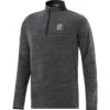 Men's Pluto Half Zip Midlayer Top Black / Silver -Guin Sales Store plut 064 0 gen bksvxx adlt p1 1