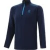 Men's Pluto Hybrid Half Zip Top Marine / Blue -Guin Sales Store pluto 244 hz hybrid polyester mar atomic blue 3s 1 1