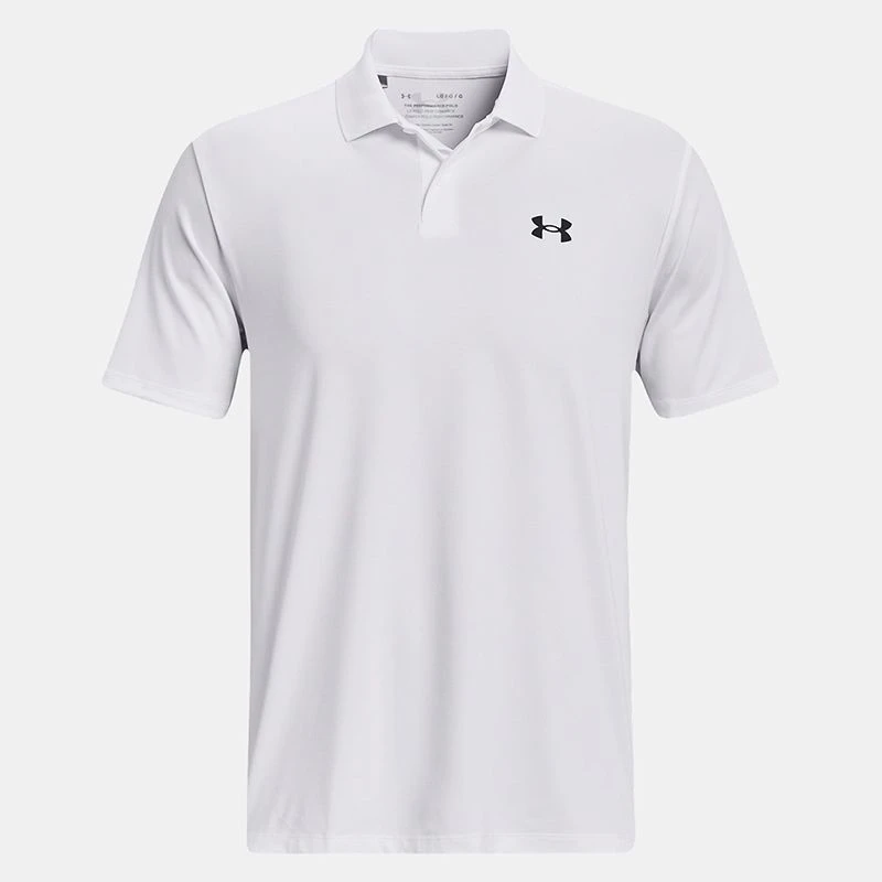 Under Armour Men's Performance 3.0 Polo White / Pitch Grey 8 Under Armour Men's Performance 3.0 Polo White / Pitch Grey - Image 6