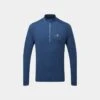 Ronhill Men's Life Practice Half Zip Top Dark Cobalt -Guin Sales Store rh 006490 men s life practice 1 2 zip tee rh 00896 darkcobaltmarlsunray front 720x950